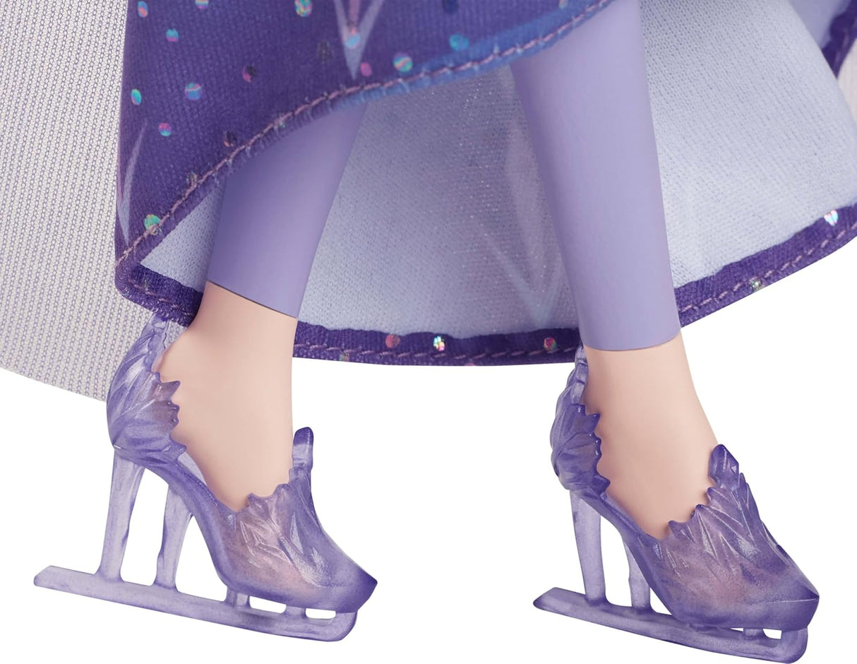 Muñeca Elsa Frozen Mattel con accesorios, look patinaje, ref.