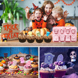 Moldes de Silicona Halloween Skull, 2PCS, 8 Cavidades, Food Grade