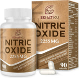 Suplemento de óxido nítrico de 2255 mg  para corazón, 90 cáp