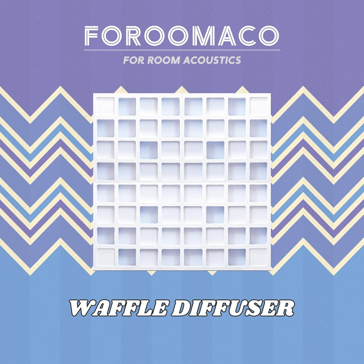 Paneles Acústicos Diffusores EVA 12x12 Waffle Estilo 4pcs