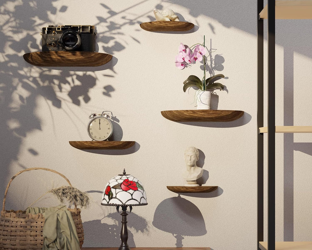 Estantes Flotantes de Madera Sólida | Elegantes y Funcionales