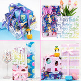 Papel de Regalo Larcenciel - 5 Hojas y 5 Cintas, 27.5x19.6in