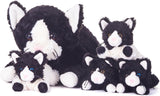 Peluches Mama Gato y Bebés EARTHSOUND, Set Suave 16