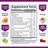 Suplemento multivitamínicas apoyo inmunológico 120 gomitas