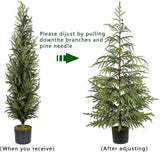 Árbol de Navidad Norfolk Artificial - 4ft Decoración Navideña