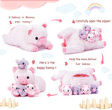IKASA Mommy Pig - Peluche para mamá y bebé, (cerdo)