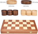 Juego de Damas VAMSLOVE 14 Plegable con Almacenaje, 8x8