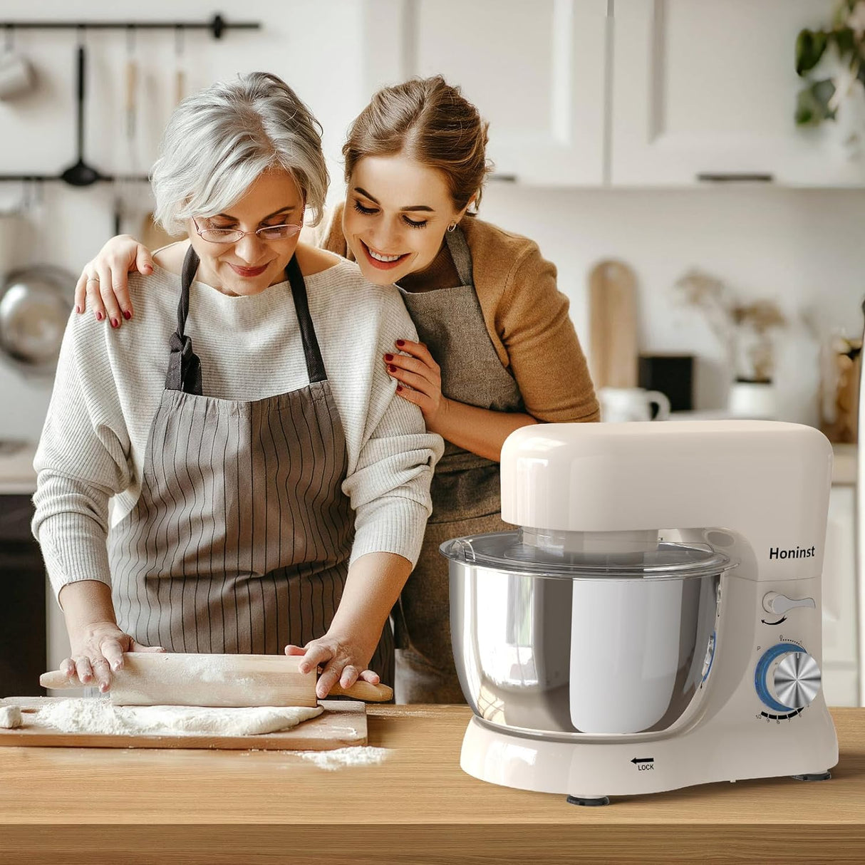 Batidora de pie 3 en 1 10 velocidades 660W 6QT - Modelo Mixer