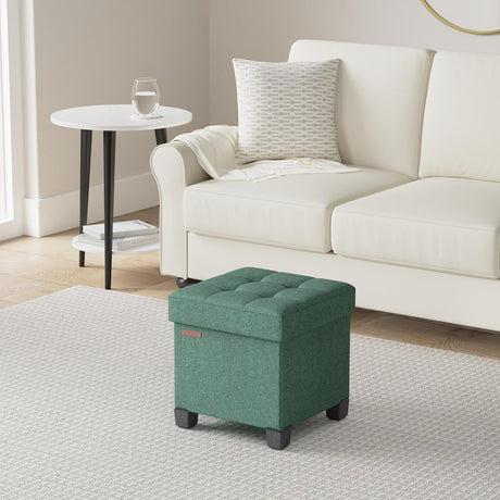 Otómano de almacenamiento con patas, 15 x 15 x 15.7 in, ULSF014C01