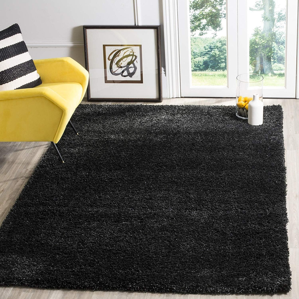 Alfombra Shag Grande, Antideslizante y de Cuidado Fácil, SG151-9090
