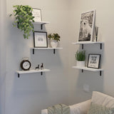 Estantes Flotantes de Madera, 5 Sets, Decoración y Almacenaje