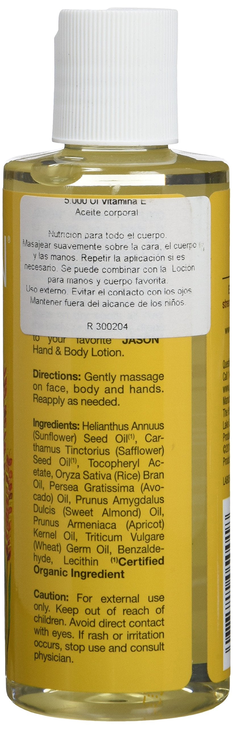 Aceite para el cuerpo con Vitamin E