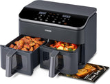 Freidora de aire COSORI 9Qt, 10-en-1, doble cesto, recetas