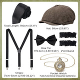 Conjunto de Accesorios YESSA para Hombre 1920s Gatsby Gangster