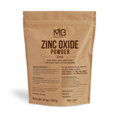 MB Herbals Polvo de Óxido de Zinc 8 oz Sin Nano Sin Recubrimiento