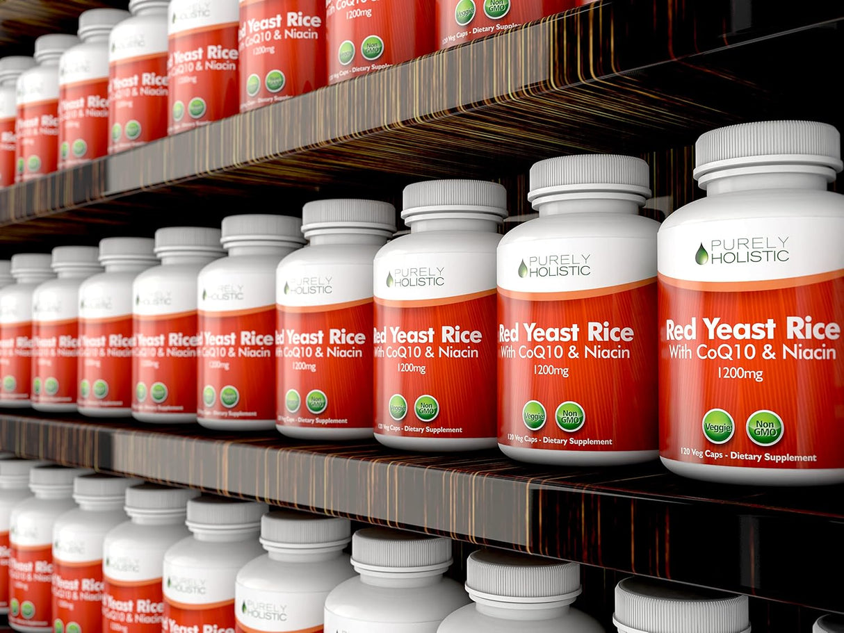 Suplemento Arroz de levadura roja   con CoQ10 y Niacina 120u