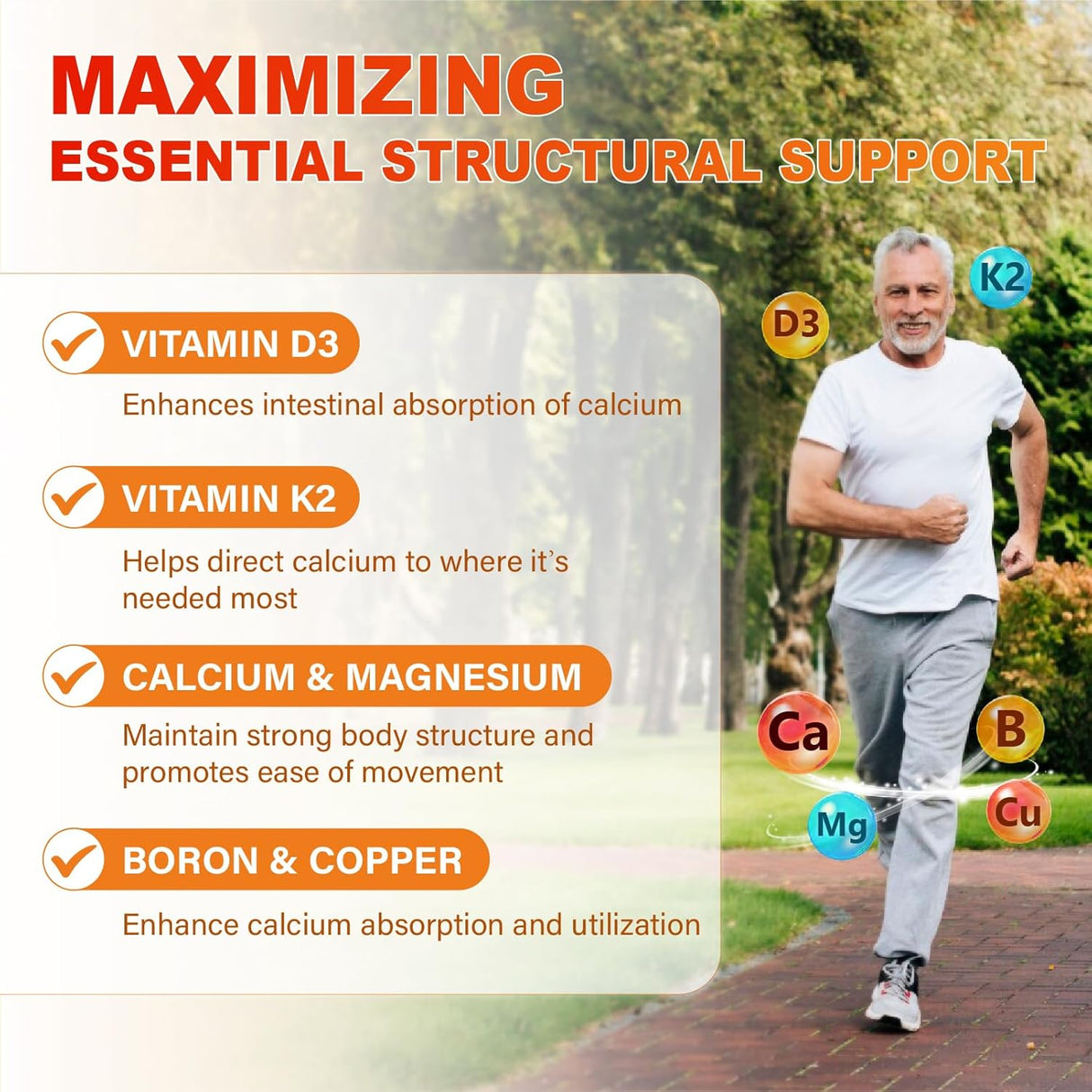 Calcio 1200 mg con Vitamina D3 Gummies - Absorción Extra