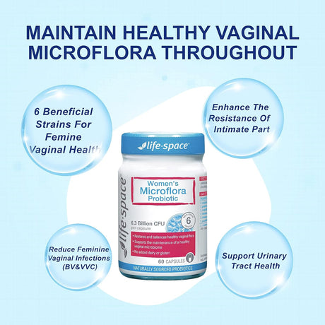 Life-Space Suplemento probiótico de microflora para mujer