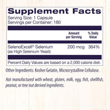 Suplementos Selenium Seleno Excel Sin Rellenos  180 unidades
