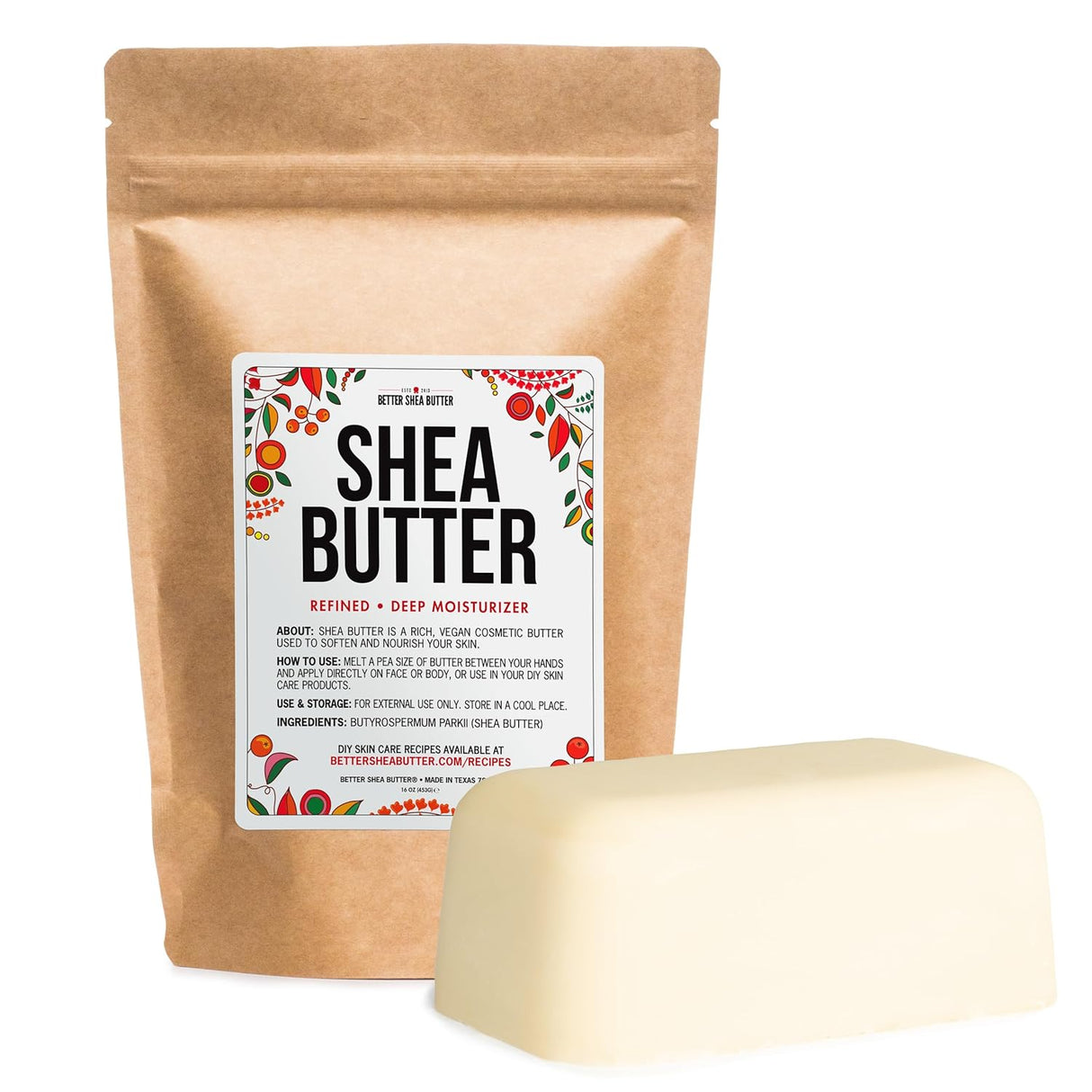 Manteca de Karité Refinada Sin Aroma - 100% Pura para Piel y Cabello