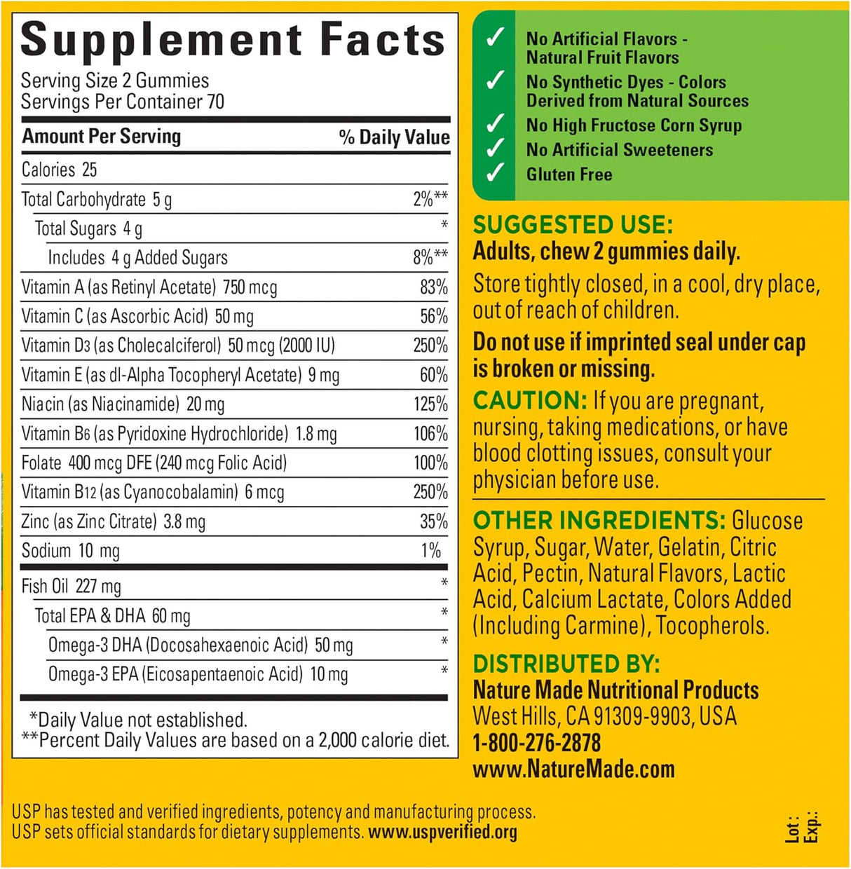 Suplemento Multivitamínico + Omega-3 140 gomosas