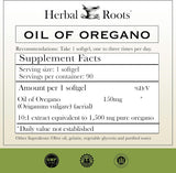 Suplemento Aceite de orégano de raíces herbarias mediterráne