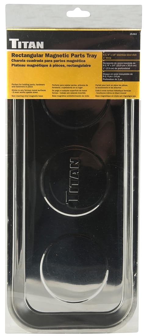 Bandeja de piezas magnéticas rectangulares Titan Tools 21263