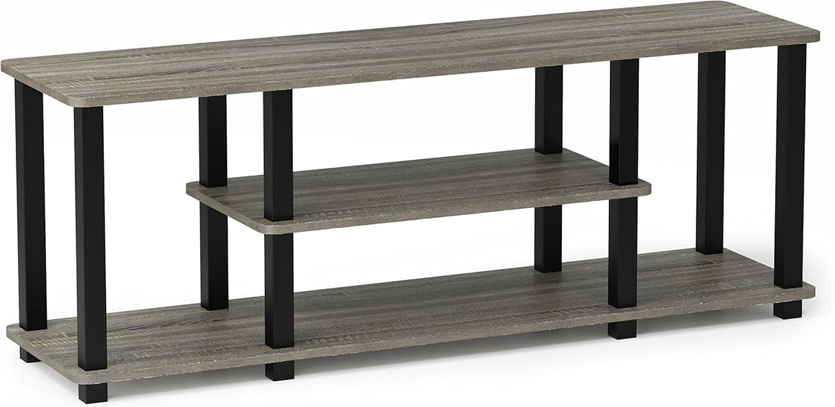 Furinno Soporte de TV 3 niveles hasta 50 sin herramientas 3D