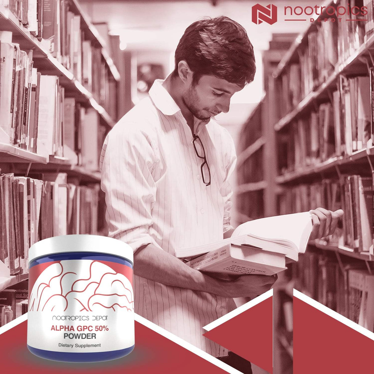 Suplemento Cerebral Alpha GPC en Polvo (50%) - Mejora Cognición