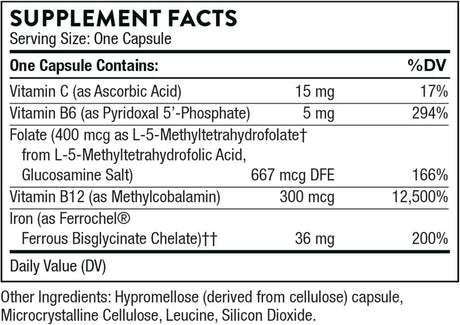 Suplementos Alimenticios de la sangre con hierro