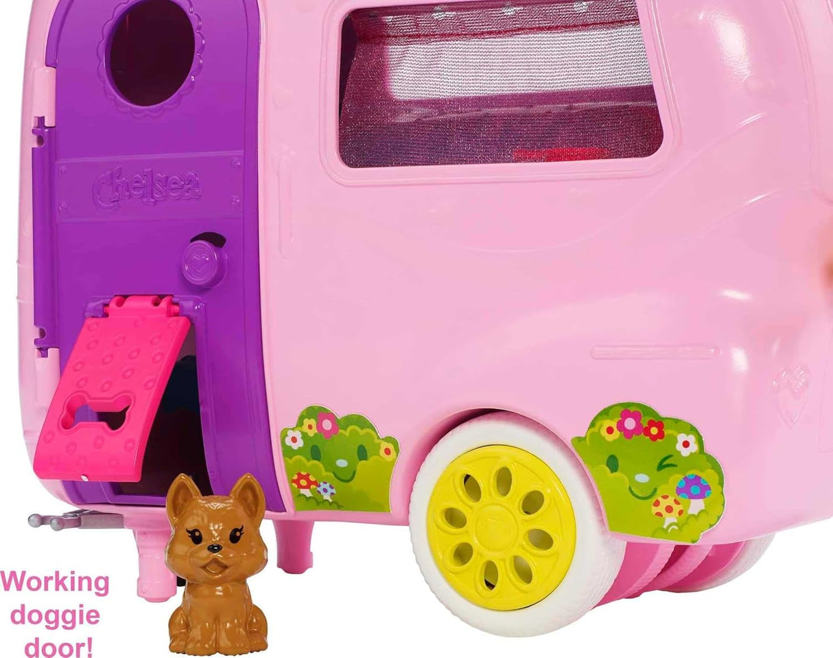 Barbie Club Chelsea Set de Juego Carro y Camper, Accesorios