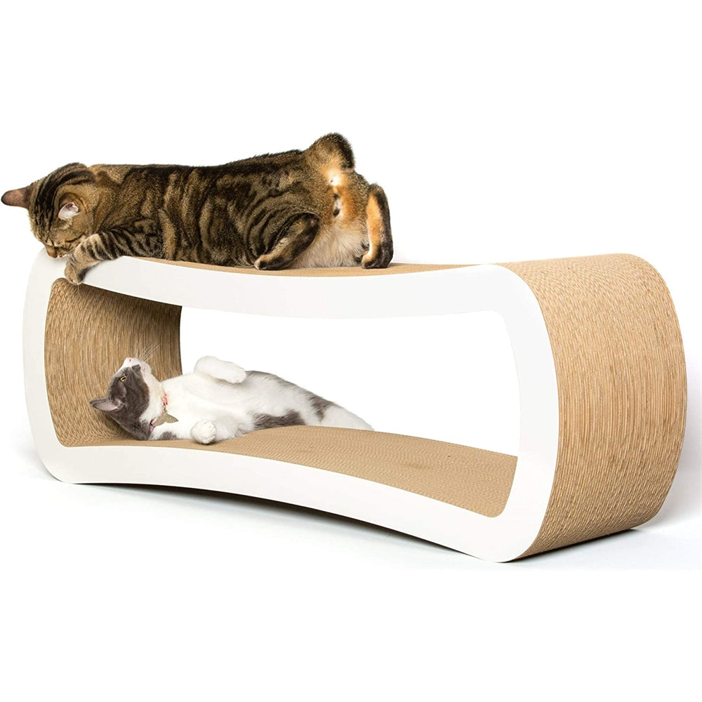 Rascador para gatos gigante blanco