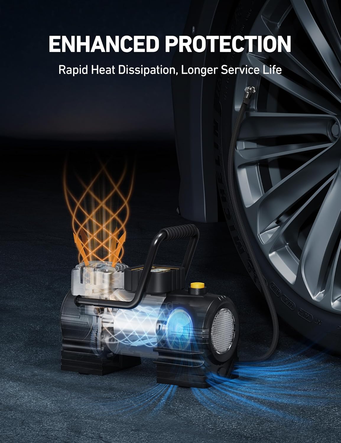 Inflador de neumáticos compresor portátil 150 PSI AstroAI