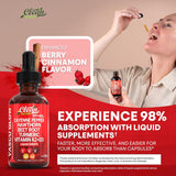 Suplemento Nutra Cayenne + Berry, D3 K2, Cúrcuma, Ginseng, Berberina