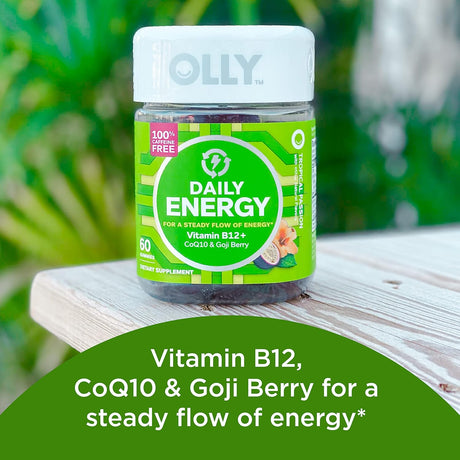 Suplementos Olly Daily Energy pasión tropical gomosos 60 un