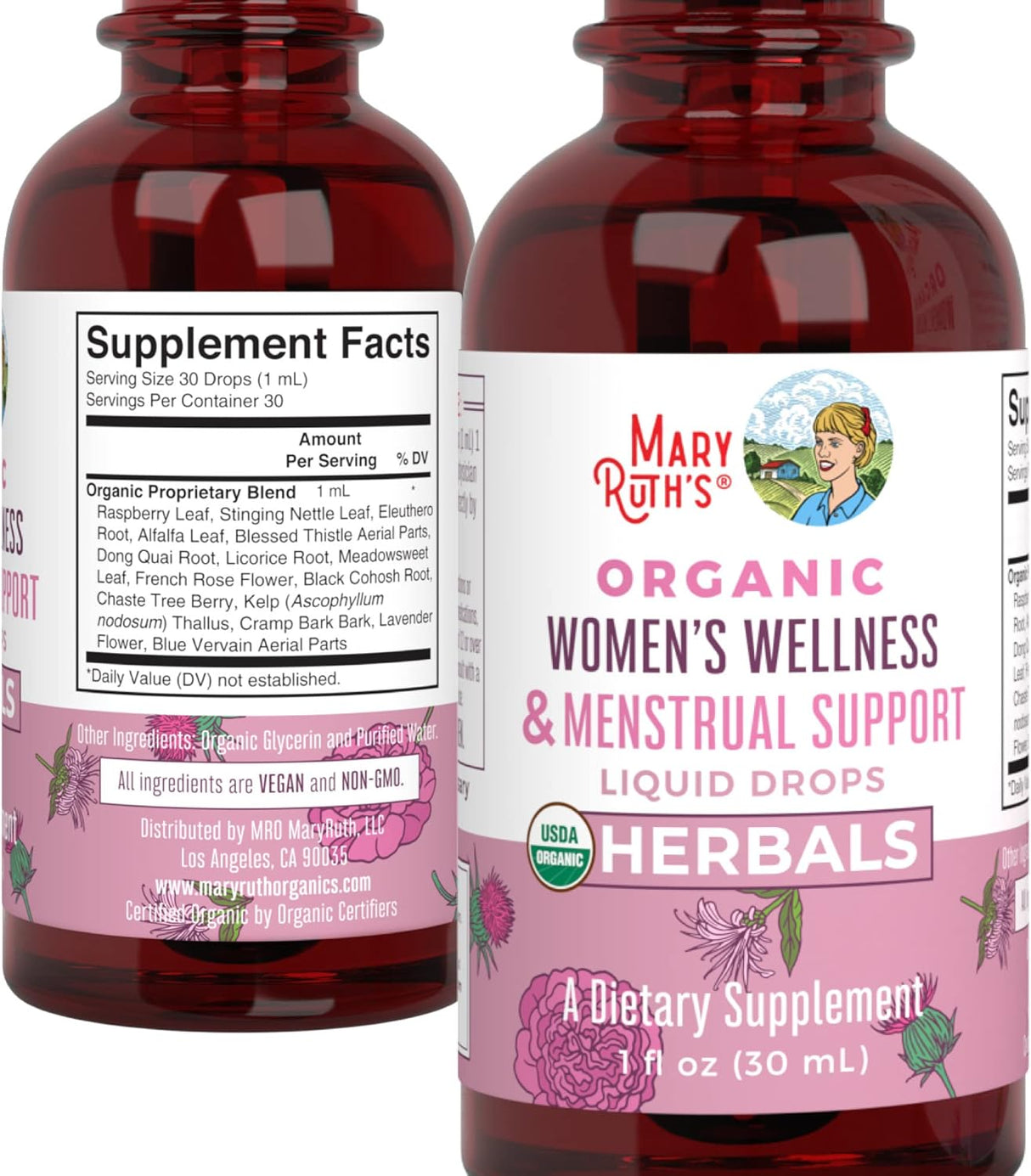 Suplementos de hierbas líquidas orgánicas para mujeres