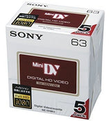 Mini cinta Sony DVM63 HD DVC - Paquete de 5