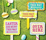 Happy Easter Egg Hunt Sign Kit