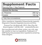 Protocolo Para El Equilibrio De La Vida  L-teanina 200 Mg