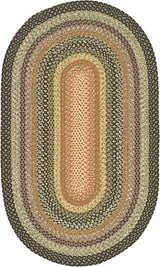 Alfombra Ovalada Geométrica Lavable para Interior/Exterior - BRD308A