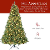 Árbol de Navidad de Pino Escocés de 7.5ft con Luces LED
