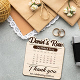 Adornos de Boda Personalizados, Novio y Novia, Corazón 01