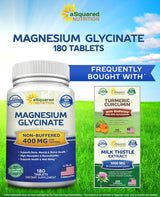 Suplemento Nutrition Glicinato de magnesio 400 mg – 180 tab