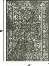 Alfombra de Área Oriental Desgastada, Fácil Cuidado, ADR109Y-4