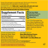 Cápsulas de Cúrcuma 500 mg, Soporte Antioxidante, 60 uds