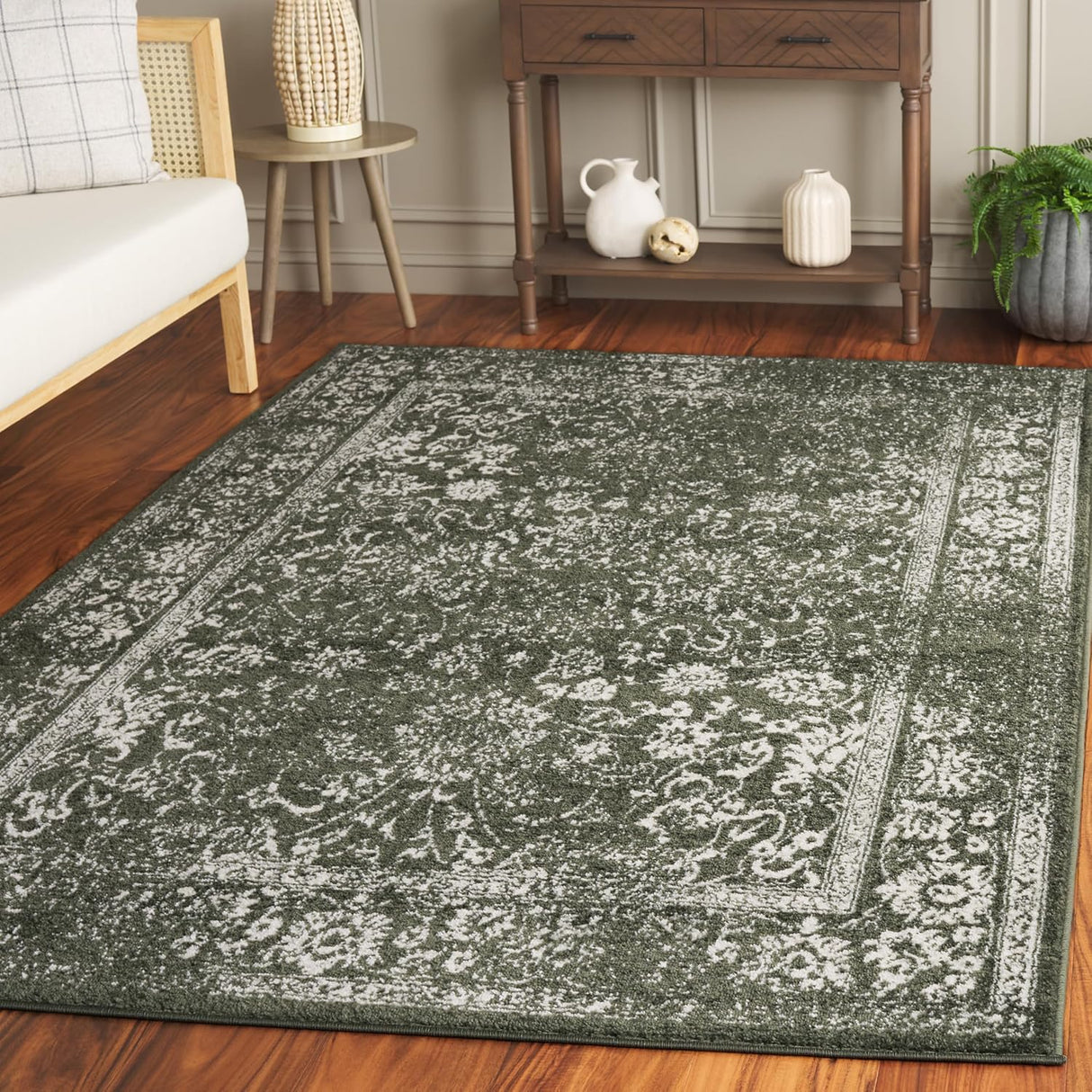 Alfombra de Área Oriental Desgastada, Fácil Cuidado, ADR109Y-4