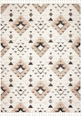 Alfombra Shag Tassel Safavieh, Diseño Boho, 2 Grosor, MTS688A