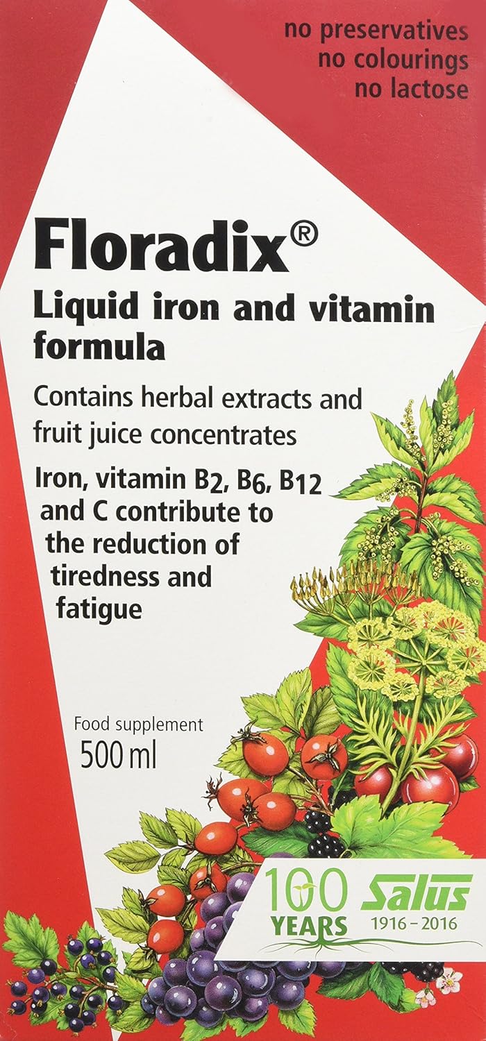 Suplemento salud óptima con vitamina D hierro vitamina B12