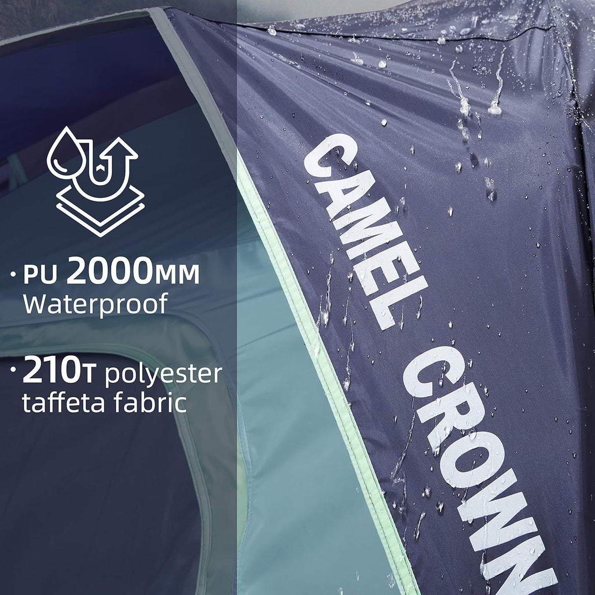 Tienda CAMEL CROWN Tents 4/6/8 Pers. Impermeables Rápido Montaje