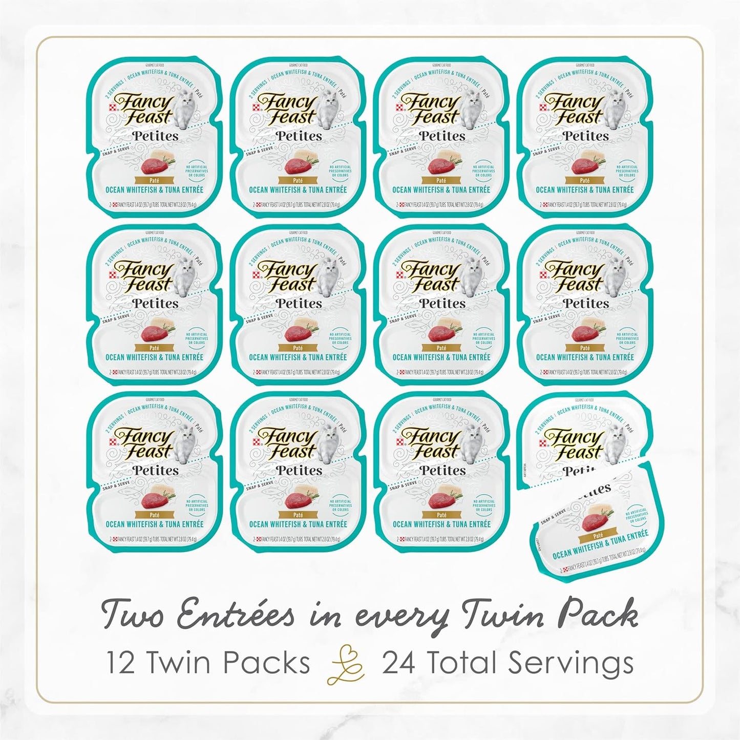 Comida Húmeda para Gatos Purina Fancy Feast Pâté Atún 12 Pack